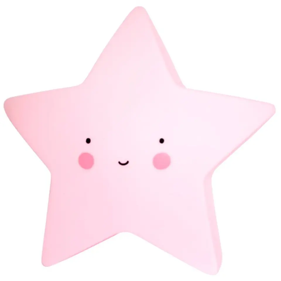 Lampka nocna gwiazda duża różowa CUTE w sklepie Wasserman.eu