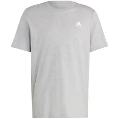 ⁨Koszulka adidas Essentials Single Jersey Embroidered Small Logo M (kolor Szary/Srebrny, rozmiar S)⁩ w sklepie Wasserman.eu