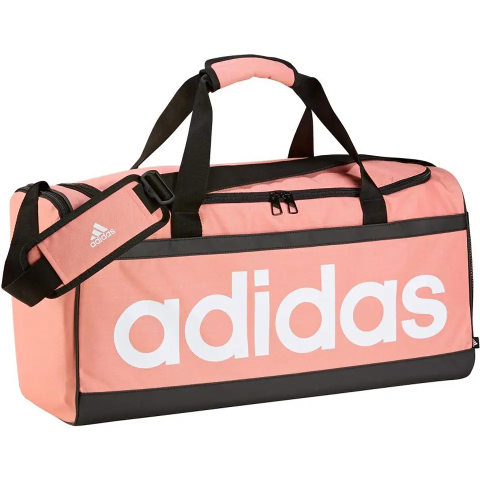 ⁨Torba adidas Essentials Linear Duffel (kolor Pomarańczowy. Różowy)⁩ w sklepie Wasserman.eu