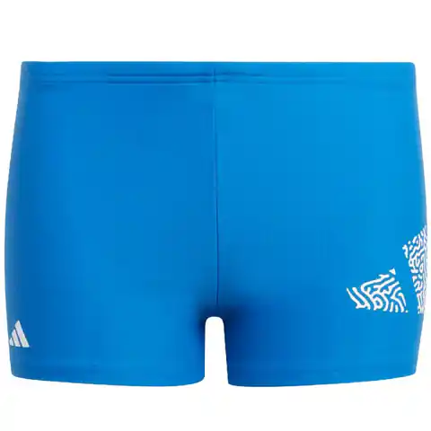 ⁨Kąpielówki adidas 3 Bar Logo Jr (kolor Niebieski, rozmiar 140cm)⁩ w sklepie Wasserman.eu
