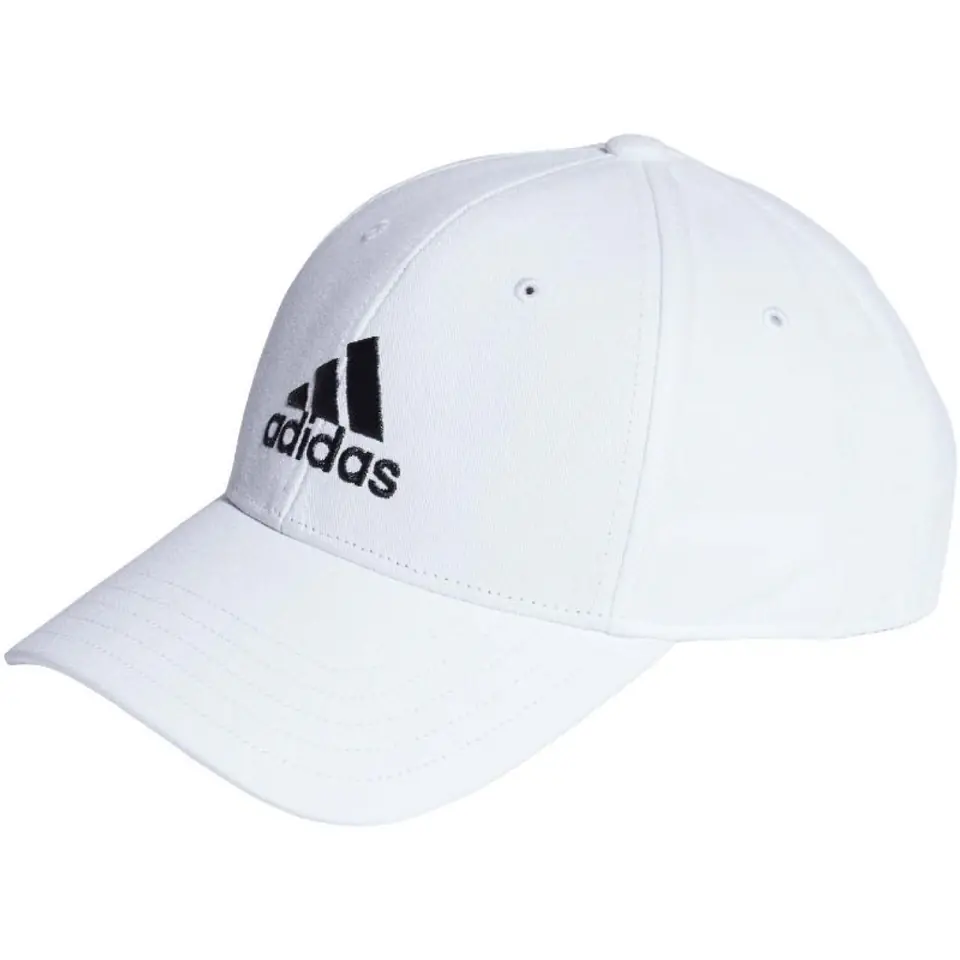 ⁨Czapka z daszkiem adidas Cotton Twill Baseball (kolor Biały, rozmiar Dorośli M/L)⁩ w sklepie Wasserman.eu