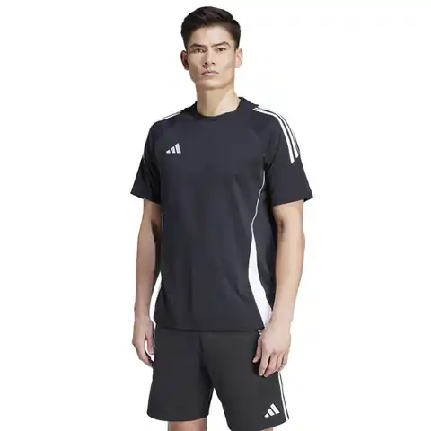 ⁨Koszulka adidas TIRO 24 Sweat Tee M (kolor Czarny, rozmiar L)⁩ w sklepie Wasserman.eu
