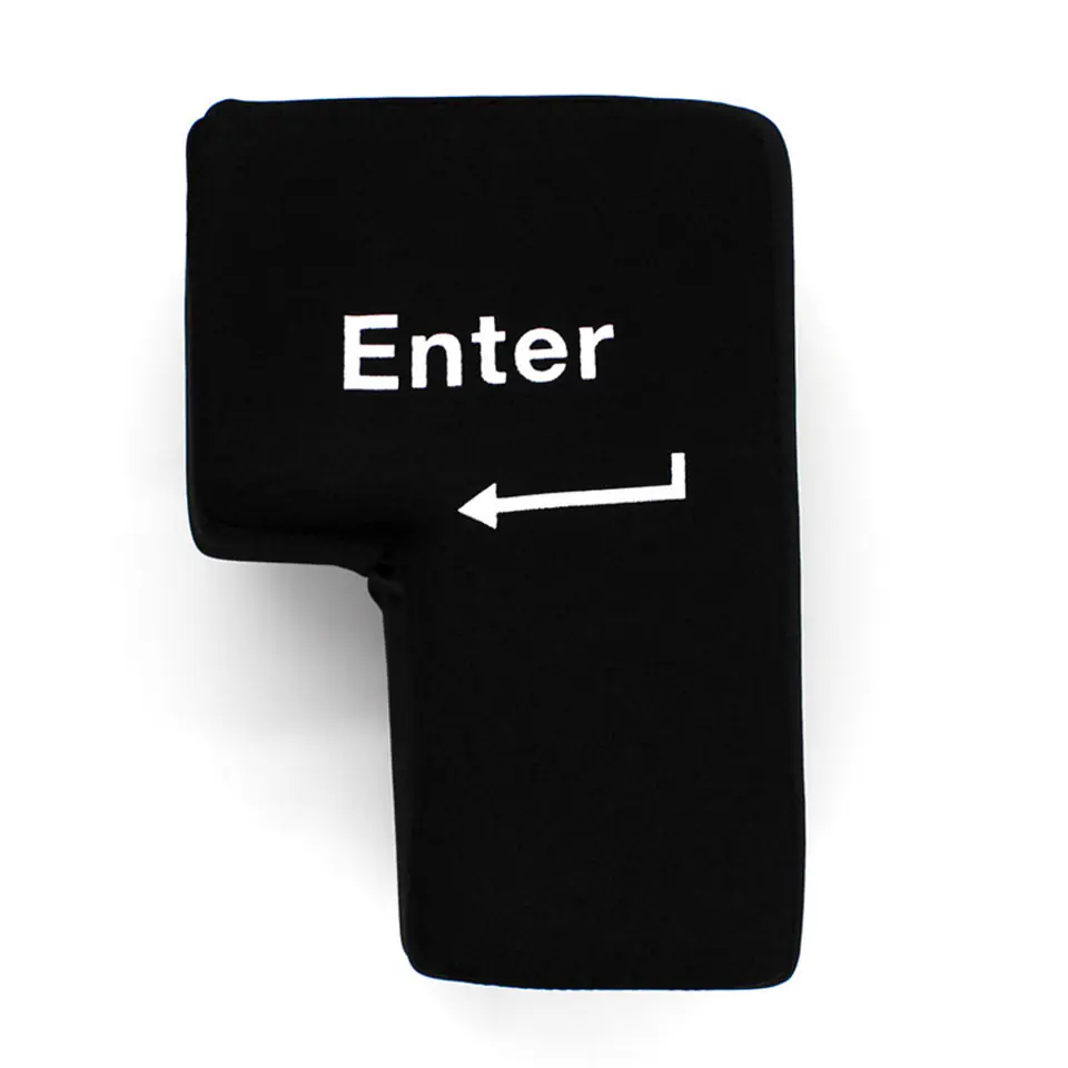 ⁨ENTER key large anti-stress USB pillow⁩ at Wasserman.eu