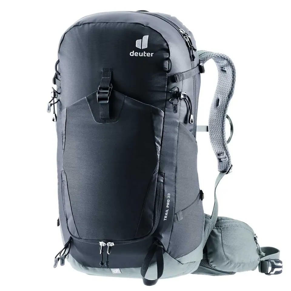 ⁨Plecak turystyczny Deuter Trail Pro 33 black-shale⁩ w sklepie Wasserman.eu