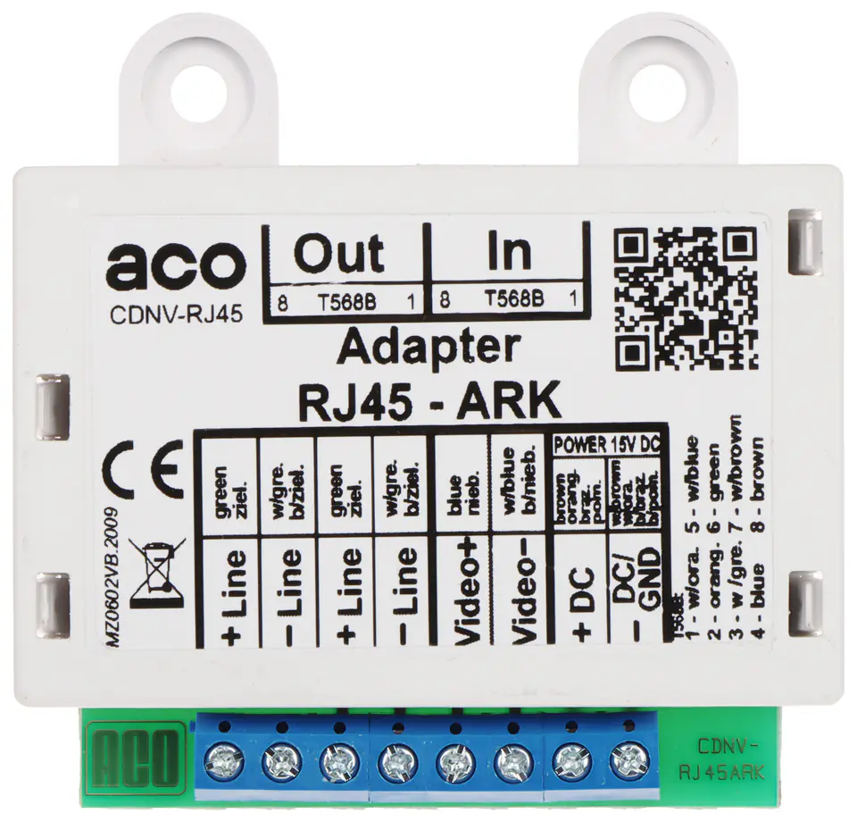 ⁨KONWERTER RJ45 CDNV-RJ45 ACO⁩ w sklepie Wasserman.eu