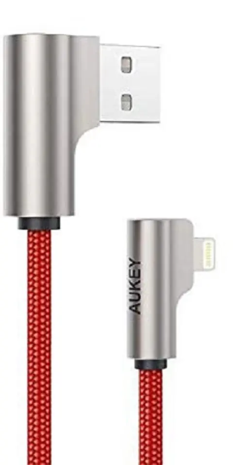 ⁨AUKEY CB-AL01 Red OEM Cable Quick Charge Lightning-USB | 2m | MFi Apple⁩ at Wasserman.eu