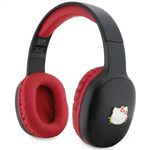 ⁨Hello Kitty słuchawki nauszne Bluetooth HKBHA1BKHLMK czarny/black Metal Logo⁩ w sklepie Wasserman.eu