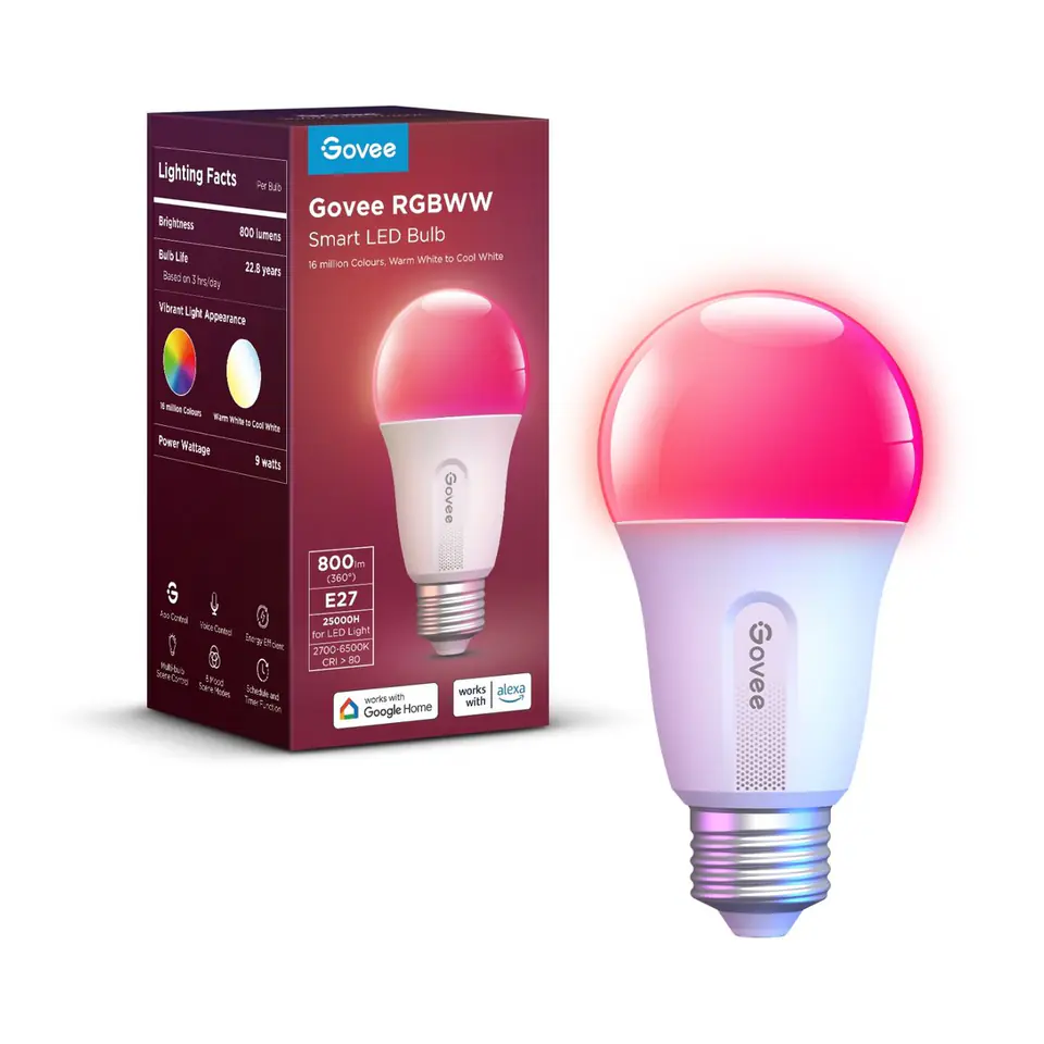 ⁨GOVEE H6004 WIFI & BLUETOOTH SMART LIGHT BULB 800LM⁩ w sklepie Wasserman.eu