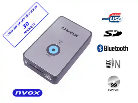 ⁨Zmieniarka cyfrowa emulator MP3 USB SD BMW 10PIN BT... (NVOX NV1080B BT BMW 10PIN)⁩ w sklepie Wasserman.eu
