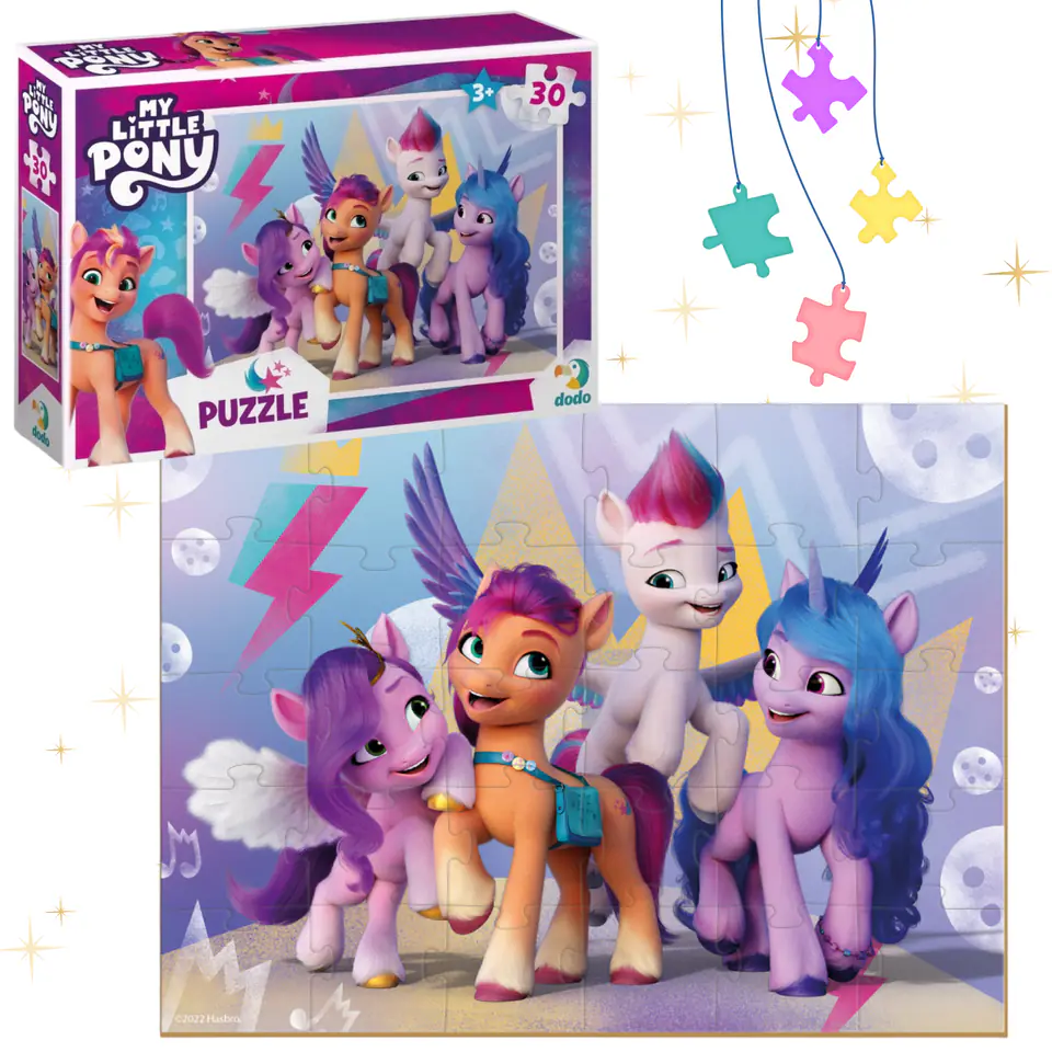 ⁨PUZZLE "MY LITTLE PONY" 30 ELEMENTÓW KOLOROWEJ UKŁADANKI DLA NAJMŁODSZYCH⁩ w sklepie Wasserman.eu