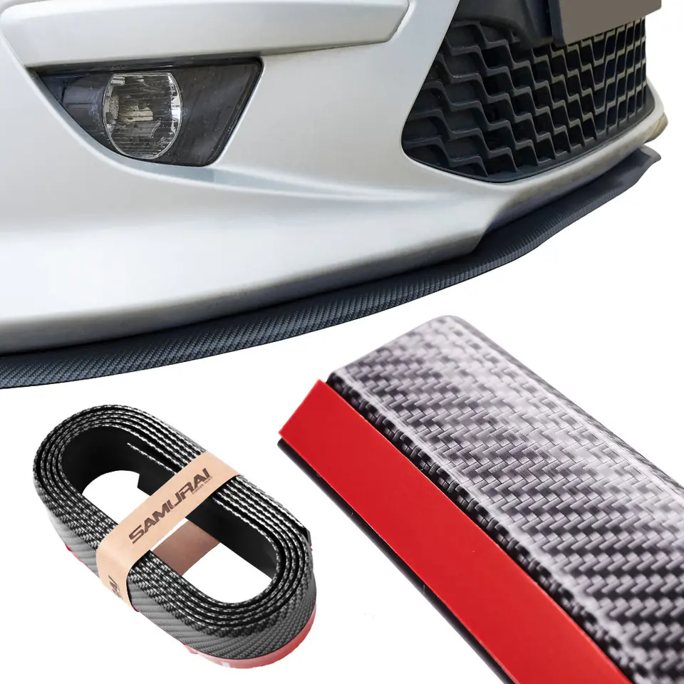 Bumper trim universal spoiler cover 2,5m black at Wasserman.eu