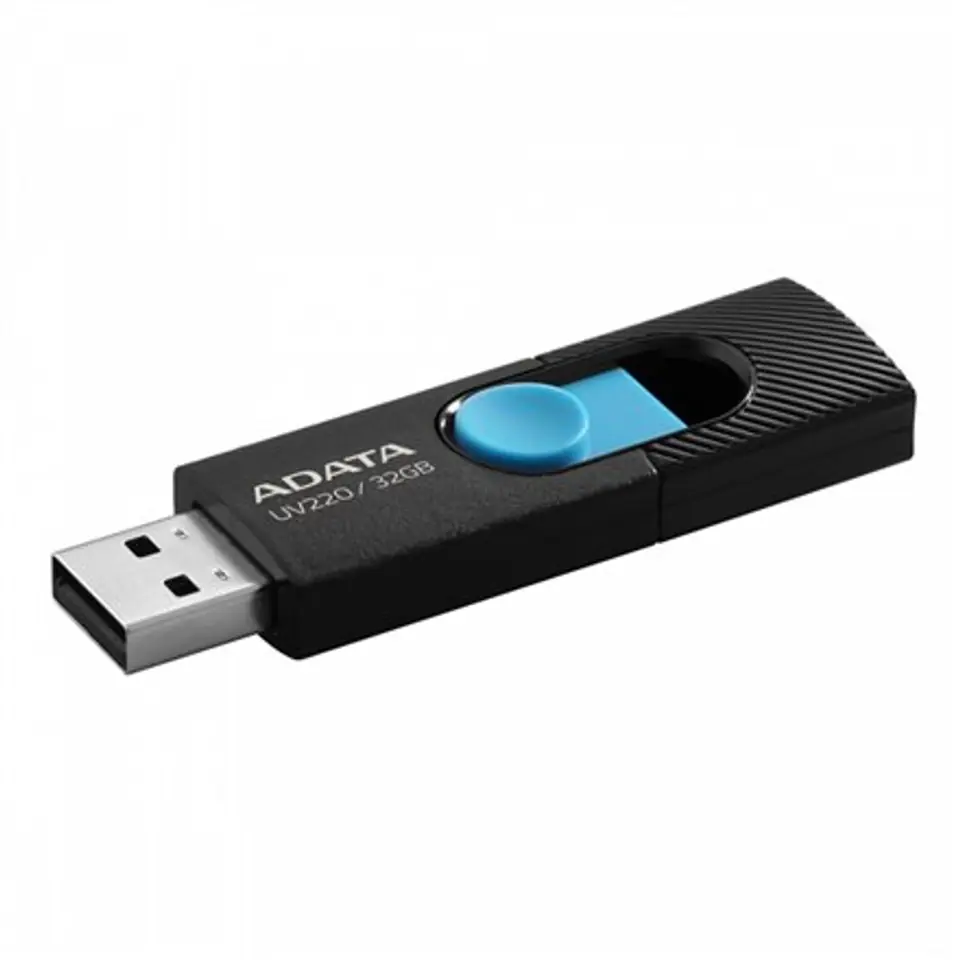 ⁨ADATA UV220 USB flash drive 32 GB USB Type-A 2.0 Black, Blue⁩ at Wasserman.eu