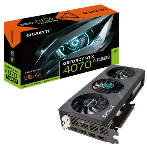 ⁨Gigabyte EAGLE GeForce RTX 4070 Ti SUPER OC 16G NVIDIA 16 GB GDDR6X⁩ at Wasserman.eu
