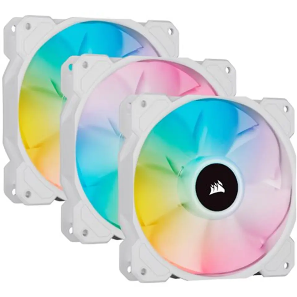 ⁨Corsair SP120 RGB ELITE Computer case Fan 12 cm White 3 pc(s)⁩ at Wasserman.eu