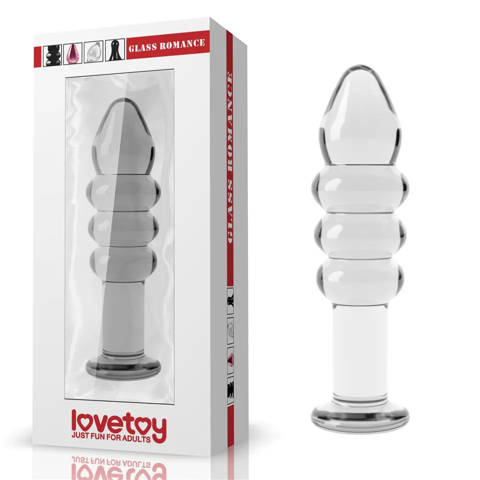 KOREK ANALNY 5.5" GLASS ROMANCE PRZEZROCZYSTY w sklepie Wasserman.eu