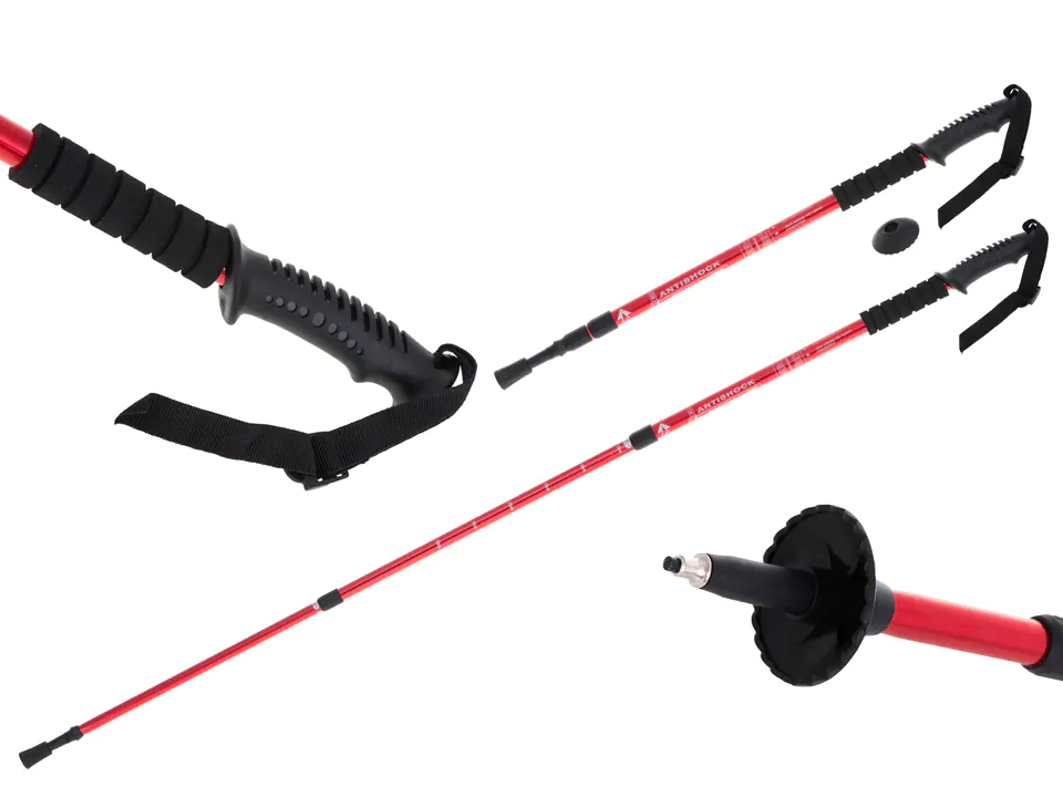 Kijek Nordic Walking 135cm czerwony w sklepie Wasserman.eu