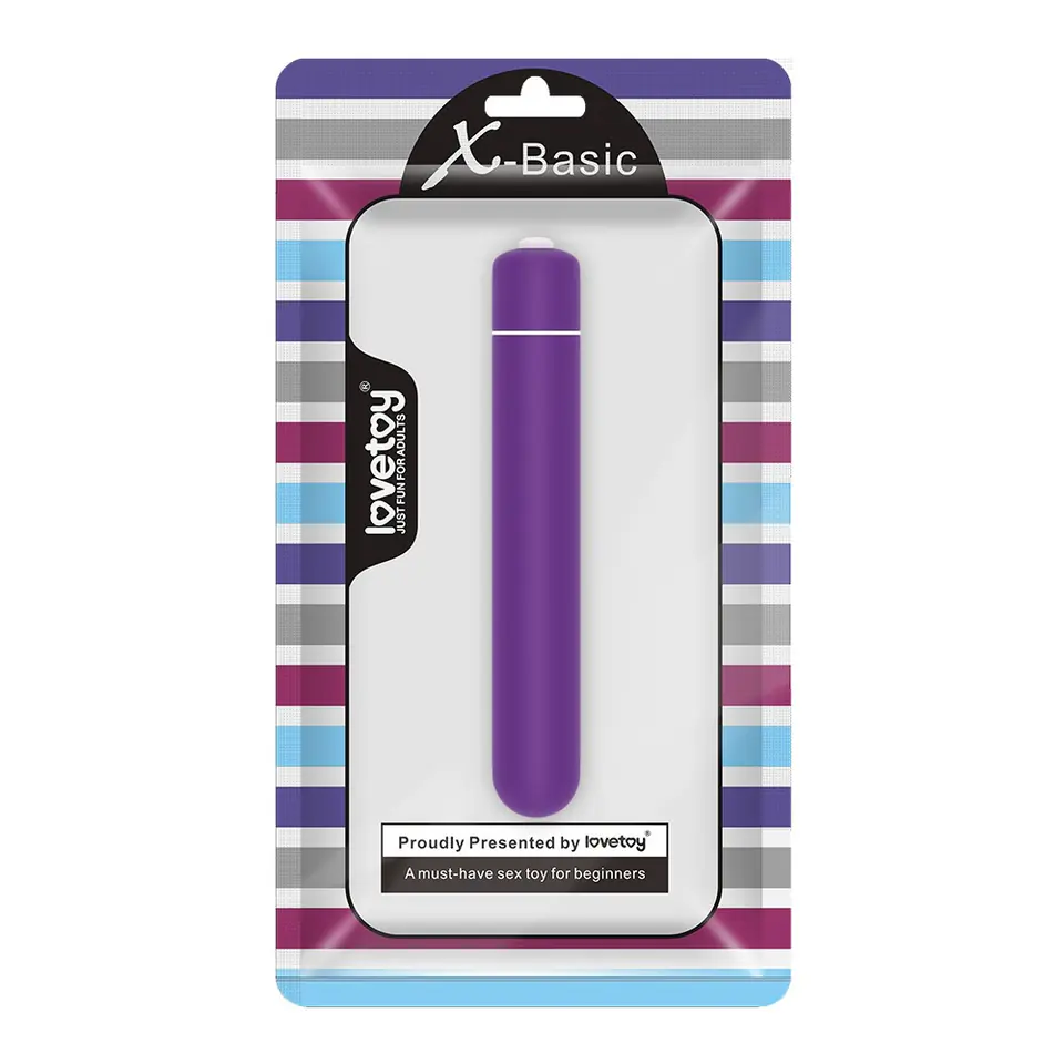 MINIWIBRATOR X-BASIC BULLET 10 SPEEDS FIOLETOWY w sklepie Wasserman.eu