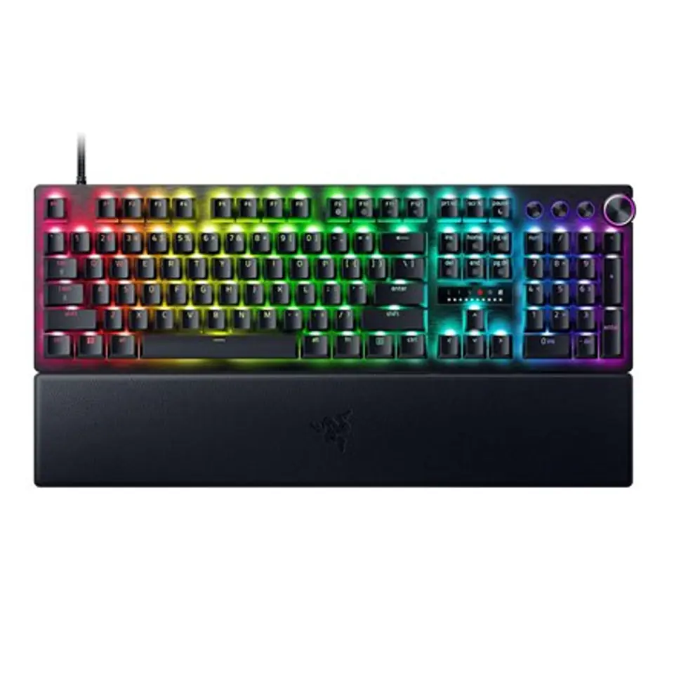 ⁨Klawiatura do gier Razer Huntsman V3 Pro, Przewodowa, Kolor Czarny, Optyczna Analogowa, Układ US⁩ w sklepie Wasserman.eu