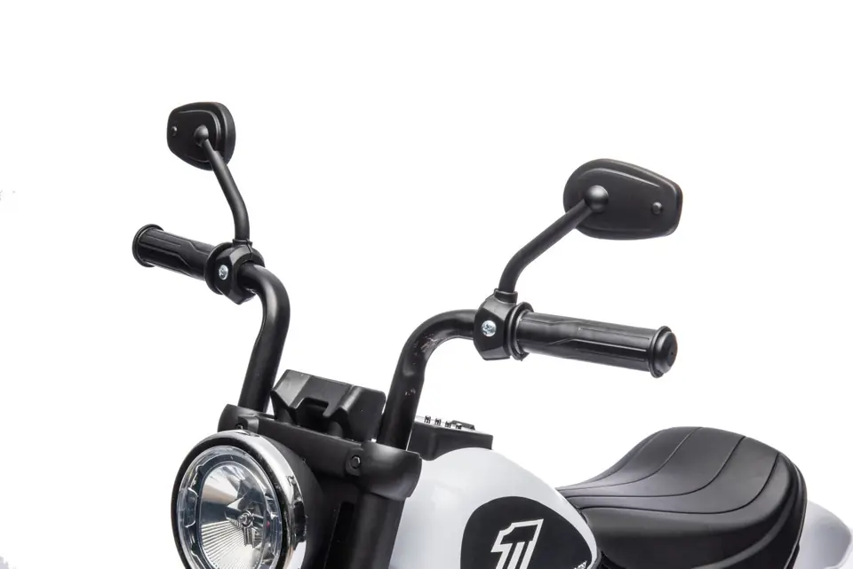 Motorek Chopper FASTER na akumulator dla dzieci Biały + Radio FM + Panel audio + LED w sklepie Wasserman.eu