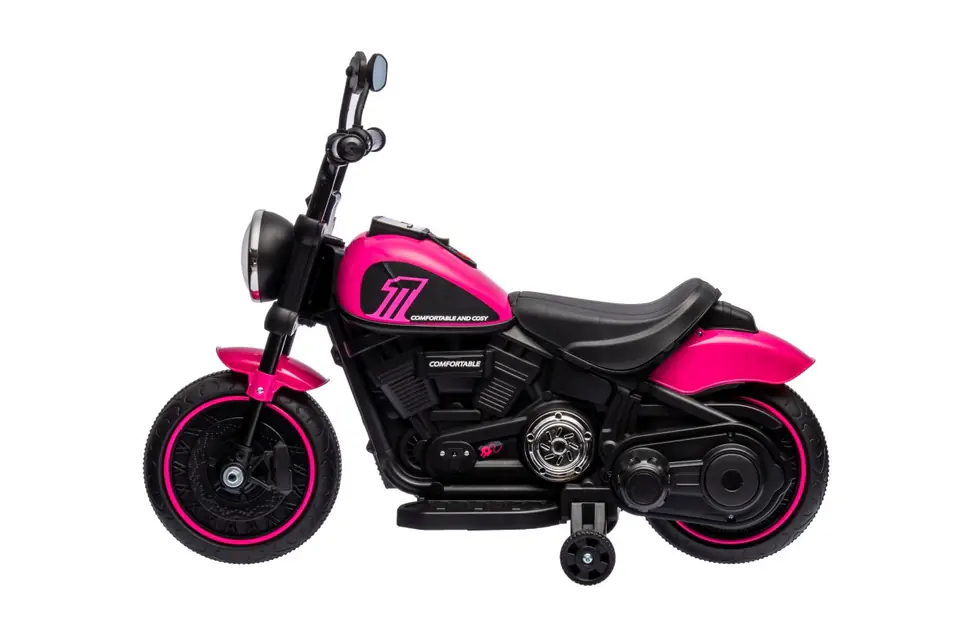 Motorek Chopper FASTER na akumulator dla dzieci Różowy + Radio FM + Panel audio + LED w sklepie Wasserman.eu