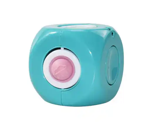 ⁨3in1 Magical Gyro Cube de-stress relieving toy blue⁩ at Wasserman.eu