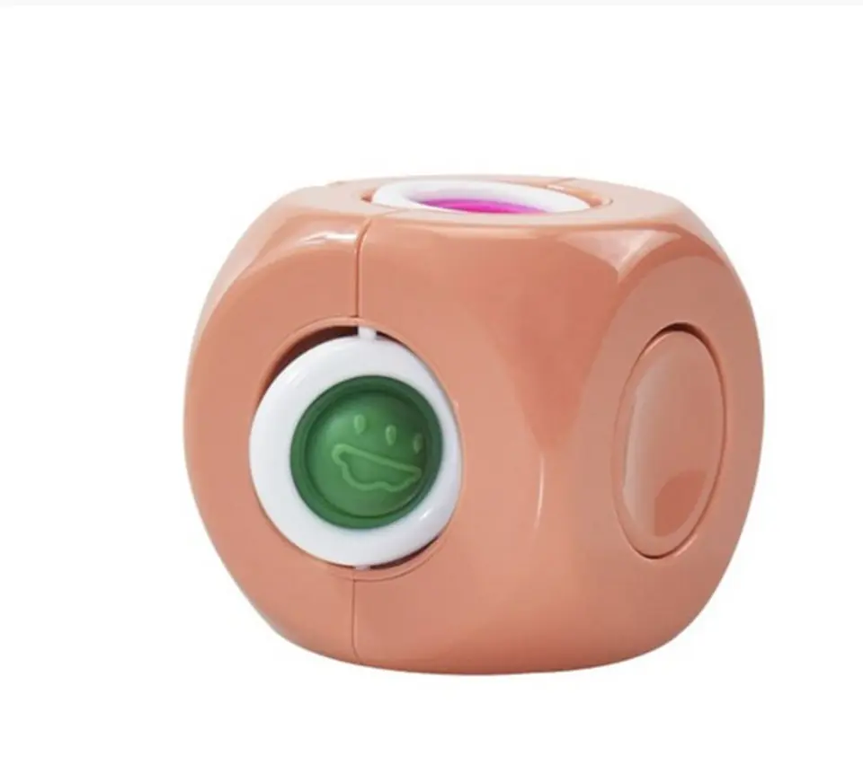 3in1 Magical Gyro Cube de-stress relieving toy pink at Wasserman.eu