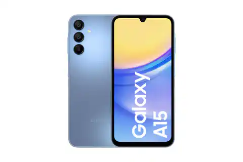 ⁨Samsung Galaxy A15 16.5 cm (6.5") Hybrid Dual SIM Android 14 4G USB Type-C 4 GB 128 GB 5000 mAh Blue⁩ at Wasserman.eu