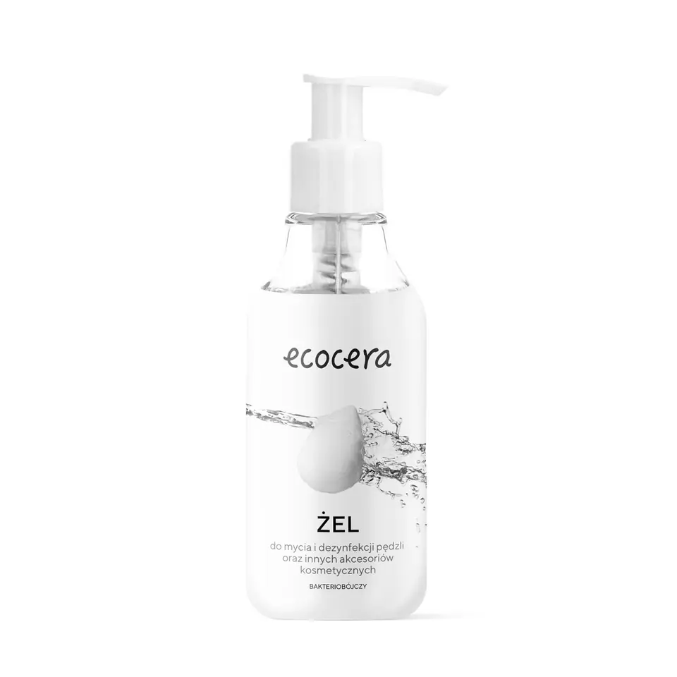 ⁨ECOCERA Żel do mycia i dezynfekcji pędzli oraz akcesoriów kosmetycznych 200 ml⁩ w sklepie Wasserman.eu