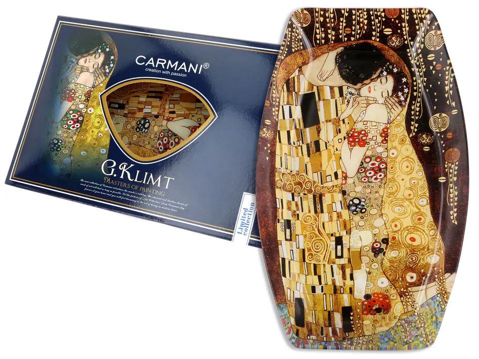 ⁨Talerz dekoracyjny - G. Klimt, Pocałunek (CARMANI)⁩ w sklepie Wasserman.eu