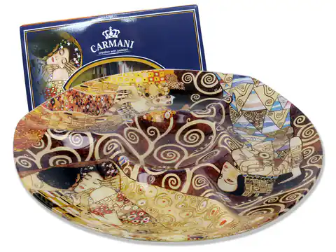 ⁨Talerz dekoracyjny - G. Klimt, mix 3 motywy⁩ w sklepie Wasserman.eu