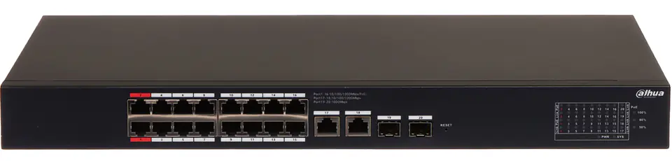 ⁨SWITCH POE CS4220-16GT-135 16-PORTOWY SFP DAHUA⁩ w sklepie Wasserman.eu