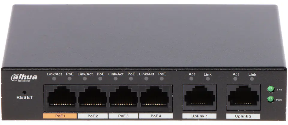 SWITCH POE S4100-4GT2GT-60-C 4-PORTOWY DAHUA w sklepie Wasserman.eu