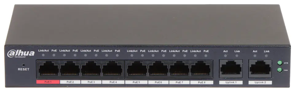 ⁨SWITCH POE S4100-8ET2GT-96-C 8-PORTOWY DAHUA⁩ w sklepie Wasserman.eu