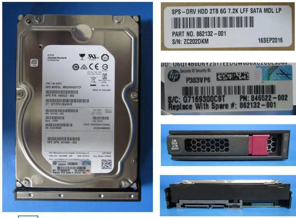 ⁨Hewlett Packard Enterprise 2TB SATA Hard Drive 6Gb/s⁩ w sklepie Wasserman.eu