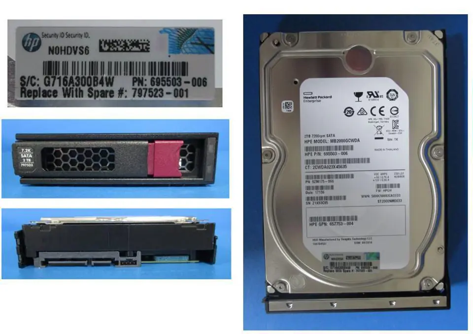 ⁨Hewlett Packard Enterprise DRV HD 2TB 6G 7.2K 3.5 SATA LP⁩ w sklepie Wasserman.eu