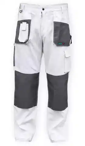 ⁨Spodnie ochronne Dedra BH4SP-XXL XXL/58, białe⁩ w sklepie Wasserman.eu