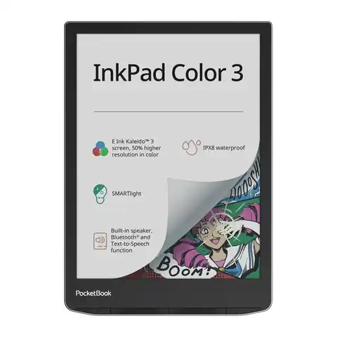 ⁨Ebook PocketBook InkPad 743 Color 3 7,8" 32GB Wi-Fi Stormy Sea⁩ w sklepie Wasserman.eu