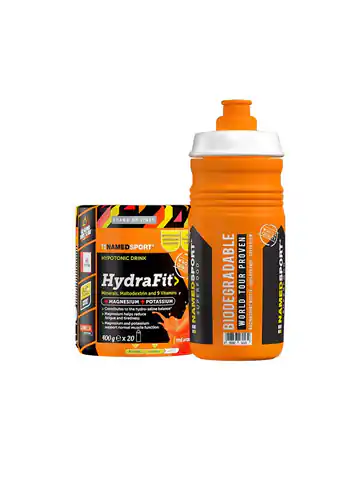 ⁨Napój hipotoniczny NAMEDSPORT Hydrafit pomarańczowy 400g + bidon gratis⁩ w sklepie Wasserman.eu