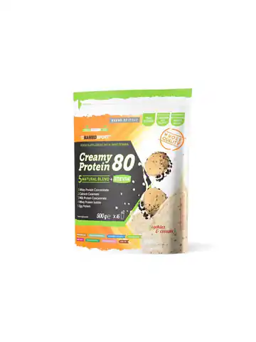 ⁨Odżywka białkowa NAMEDSPORT Creamy protein 80 / ciastko 500g⁩ w sklepie Wasserman.eu