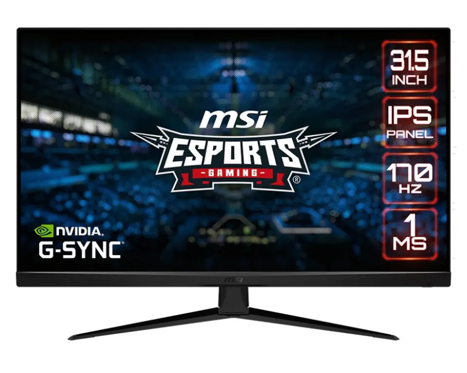 ⁨MSI G321Q computer monitor 80 cm (31.5") 2560 x 1440 pixels Wide Quad HD Black⁩ at Wasserman.eu