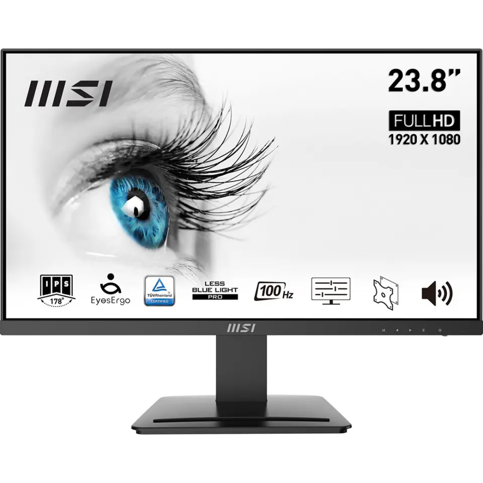 ⁨Monitor MSI PRO MP243X (24" /IPS /100Hz /1920 x 1080 /Czarny)⁩ w sklepie Wasserman.eu