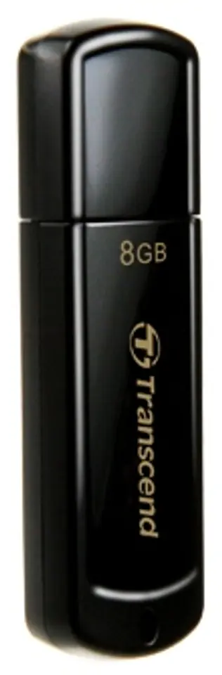 ⁨Pendrive TRANSCEND JetFlash 350 8 GB (8 GB /USB 2.0 /Czarny )⁩ w sklepie Wasserman.eu