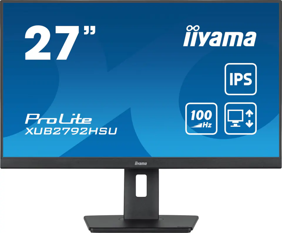 ⁨Monitor IIYAMA XUB2792HSU-B6 (27" /100Hz /1920 x 1080 /Czarny)⁩ w sklepie Wasserman.eu