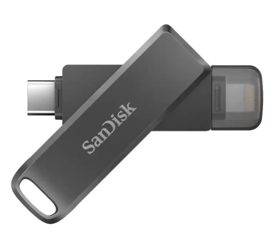 ⁨SanDisk iXpand USB flash drive 64 GB USB Type-C / Lightning 3.2 Gen 1 (3.1 Gen 1) Black⁩ at Wasserman.eu