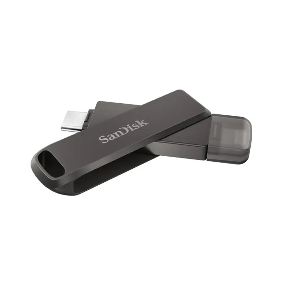 ⁨SanDisk iXpand USB flash drive 128 GB USB Type-C / Lightning 3.2 Gen 1 (3.1 Gen 1) Black⁩ at Wasserman.eu