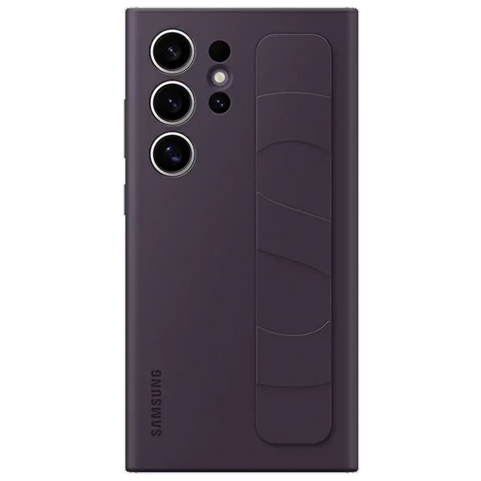 ⁨Etui Samsung EF-GS928CEEGWW S24 UltraS928 ciemnofioletowy/dark violet Standing Grip Case⁩ w sklepie Wasserman.eu