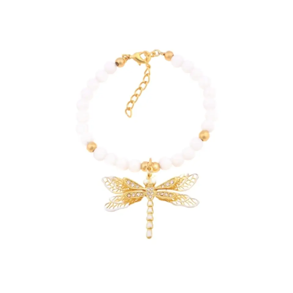 ⁨Bracelet stone dragonfly enamel (B22/WAŻ/18AU)⁩ at Wasserman.eu