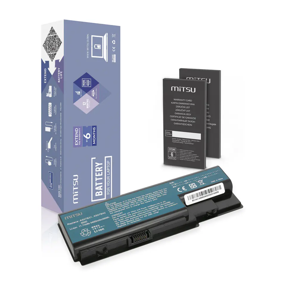 Bateria Mitsu do Acer Aspire 5520, 5920 w sklepie Wasserman.eu