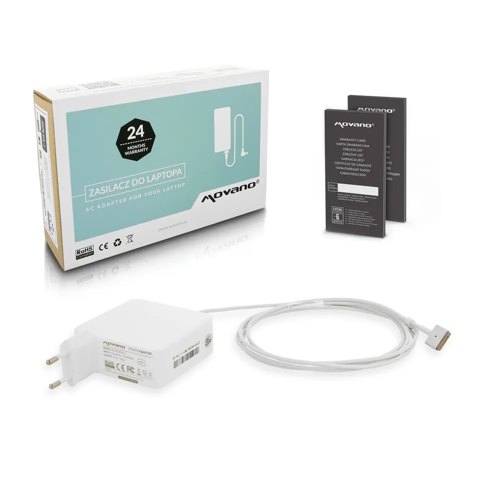 ⁨Zasilacz Movano 16.5v 3.65a (magsafe 2) 60W do Apple⁩ w sklepie Wasserman.eu