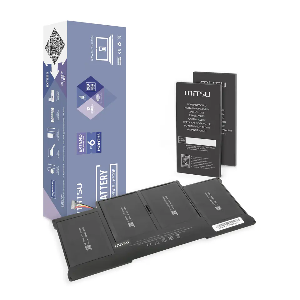 Bateria Mitsu do Apple MacBook Air 13" - A1377 w sklepie Wasserman.eu